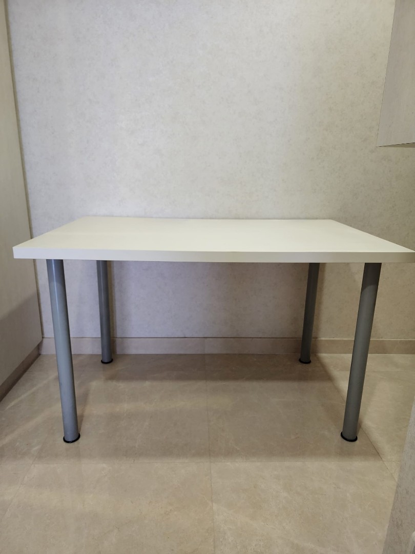 IKEA Table with Grey Vika Curry Legs, Furniture & Home Living