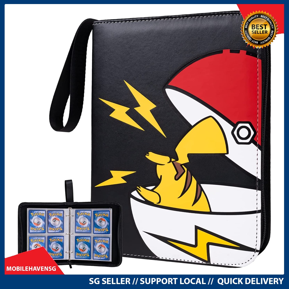 Collector Storage Organizer Case with 40 Premium 18-Pocket Sleeves Card Binder Holder Comaptible with Pokemon Card Packs 720 Trading Cards Album for M.T.G./ C.A.H./ Baseball/ Football Sports Card 