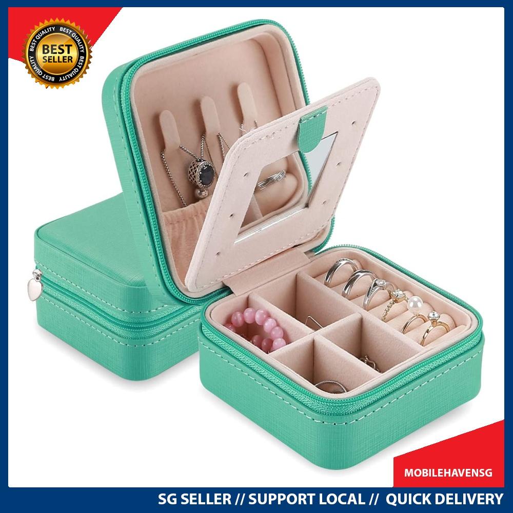 instock] ProCase Jewelry Box Girls Jewelry Organizer Mini Travel Case,  Christmas Valentine's Day Ideas for Women Girls, Small Portable Jewelry  Storage Case for Necklaces Bracelets Earrings Rings -Teal, Mobile Phones   Gadgets,