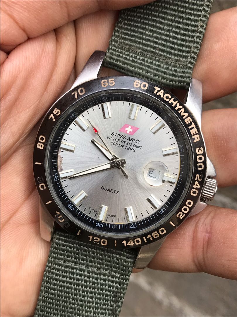 Swiss army water resistant 100 meters store