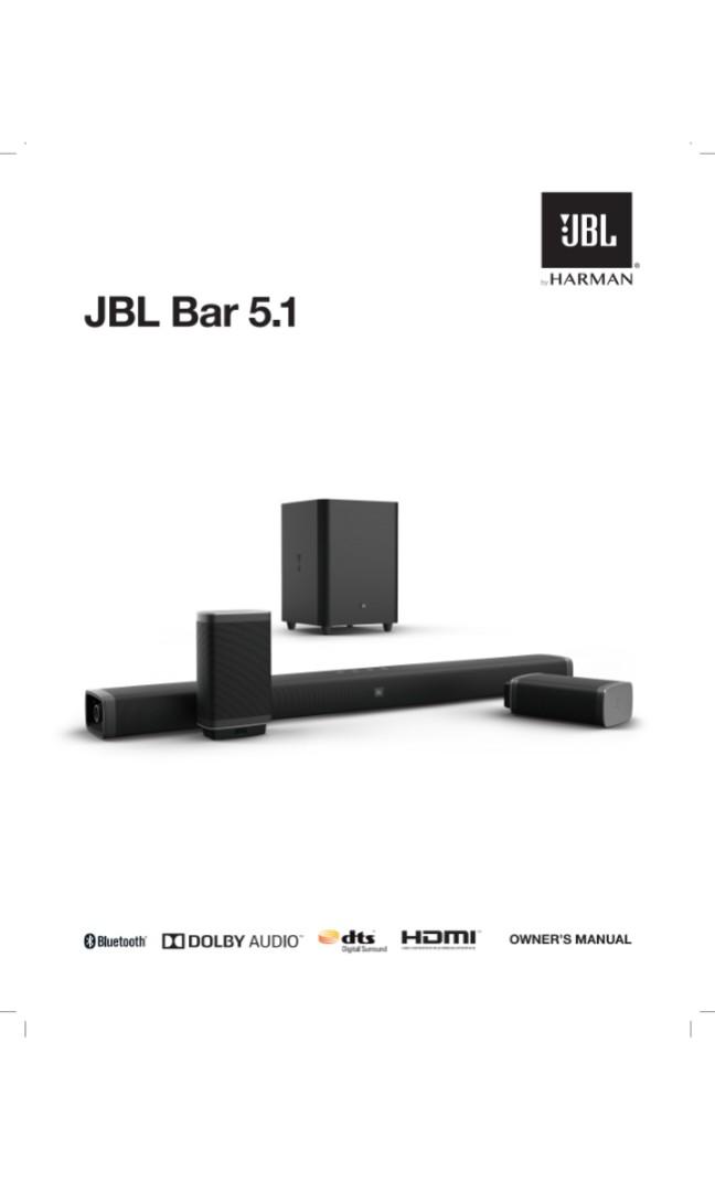 JBL soundbar 5.1 wireless Dolby Atmos surround sound system, Audio, Soundbars, Speakers