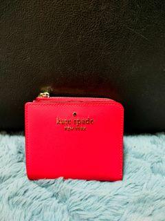 Kate Spade L-Zip Bifold Wallet in Red