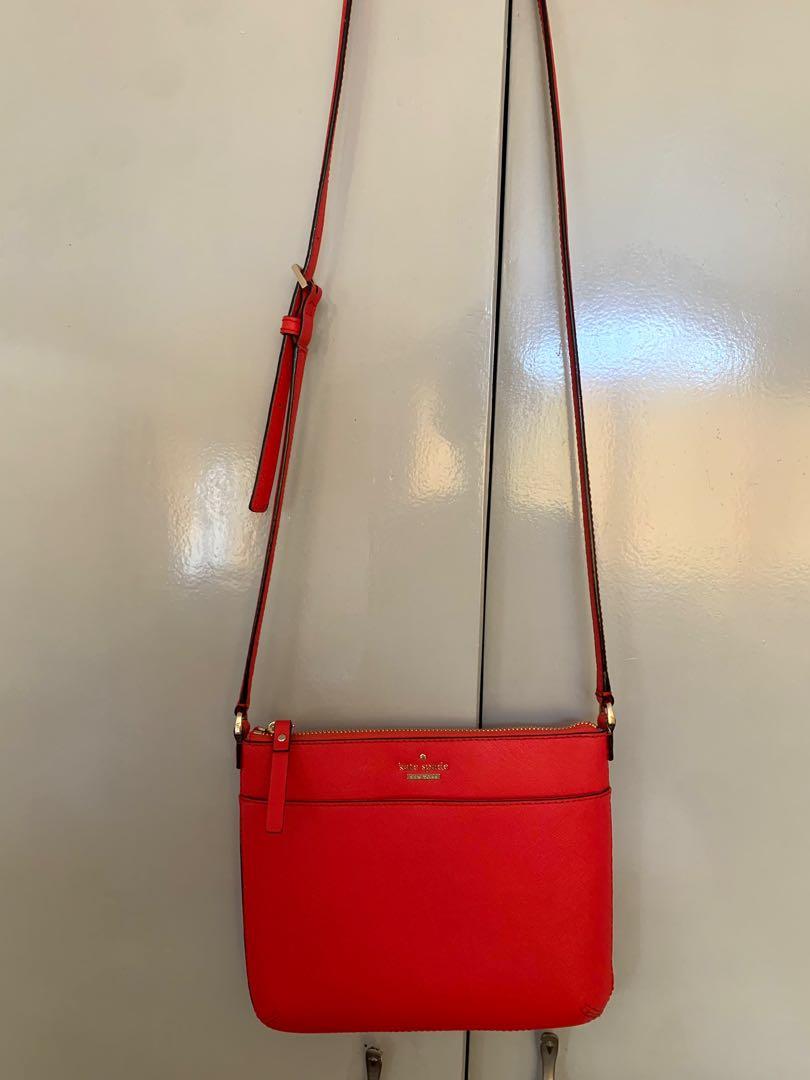 Kate Spade Red-Orange Cross Body Bag [AUTHENTIC] (Category: Cross-body Bags) located in Paranaque City. Submitted by isabel4267 (Listing ID 1170921045, Image 2). Description: Kate Spade New York Women’s Cameron Street Tenley Cross Body Bag Red-Orange ✔️ Authentic, brand new, never used ✔️ With long strap, comes with care card ✔️ Original price is P10,650 ✔️ No flaws, design is classy and a wardrobe staple Pm for more photos and inquiries! Price i