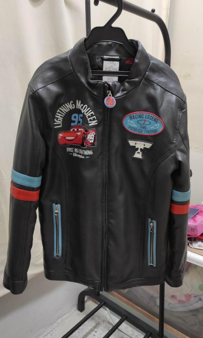 Lightning mcqueen faux hot sale leather jacket