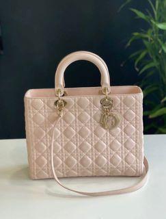 Aunthentic Lady Dior Large Powder Pink