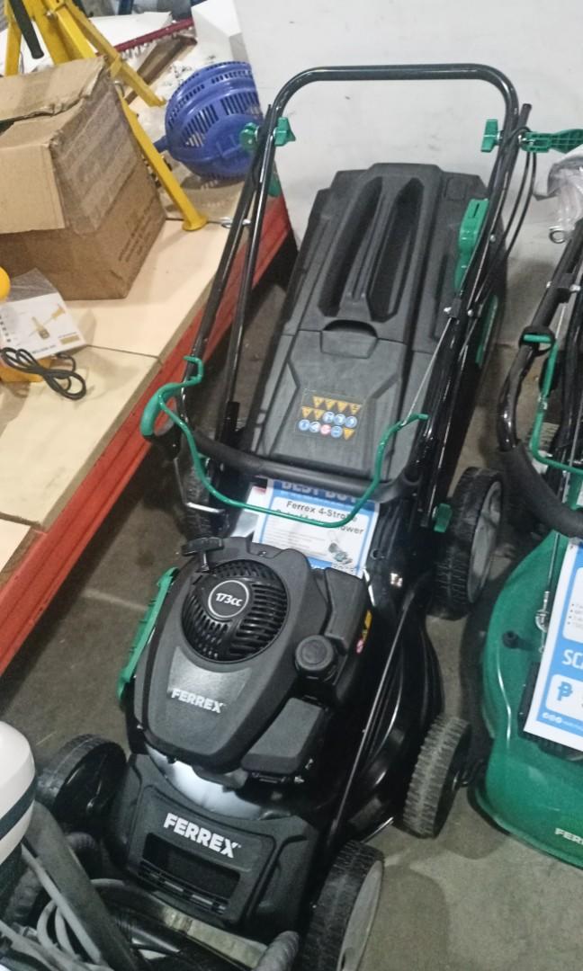 Lawn mower ferrex 4hp dm51s 4 stroke, Furniture & Home Living