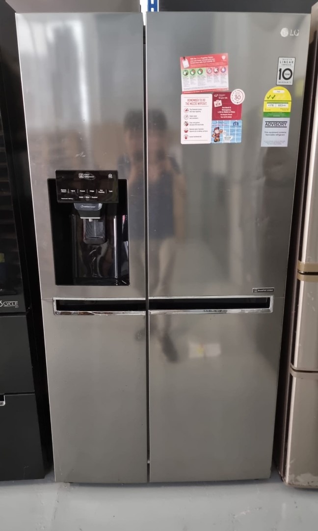 lG GSL6012PZ SIDE BY SIDR FRIDGE (601L), TV & Home Appliances, Kitchen