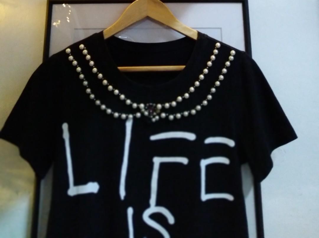 Life Is Gucci Shirt, Luxury, Apparel On Carousell