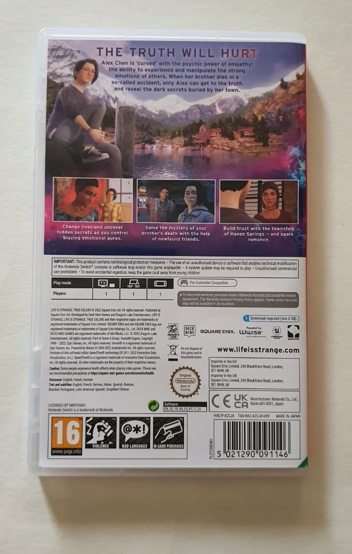 Life is Strange: True Colors (Category: Nintendo) located in Caloocan City. Submitted by limerick18 (Listing ID 1170887425, Image 2). Description: Bought last April 24, 2022 Registration code still unsused NOT for trading RFS: Finished the game.