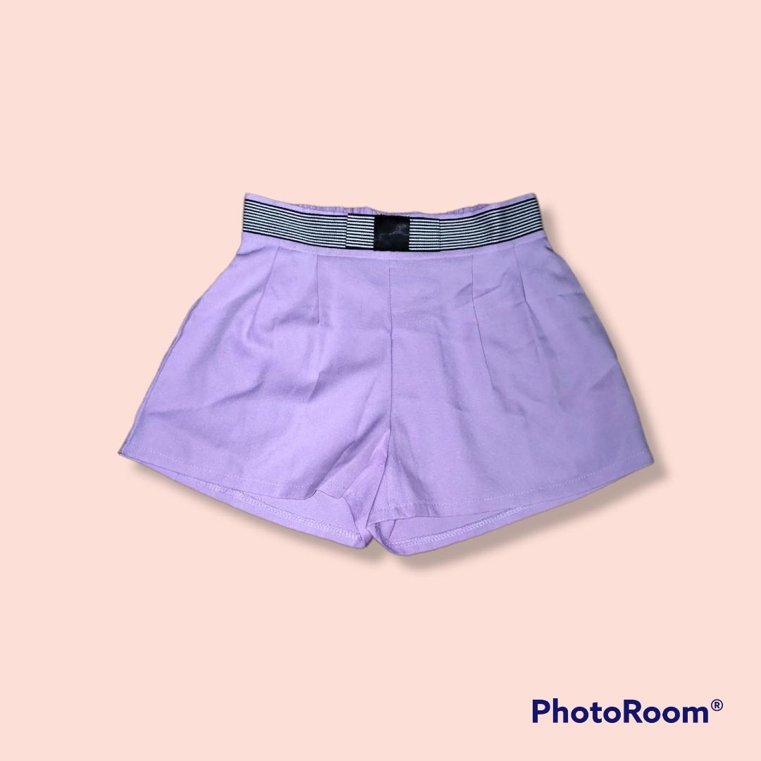 Light Purple Shorts, Women's Fashion 