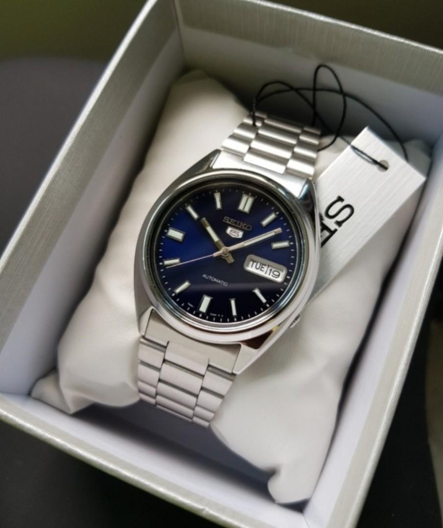 Mens seiko 5 automatic watch store snxs77