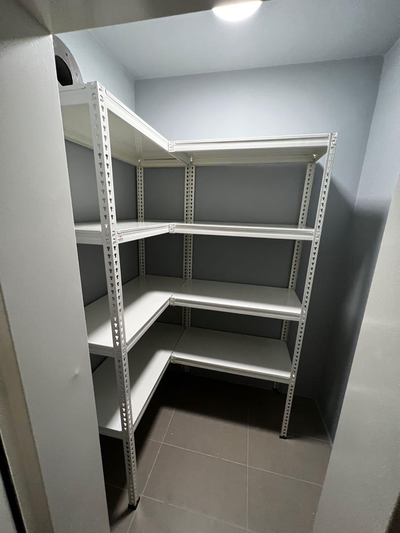 Metal Rack L Shape L-Shape Boltless full metal rack, Furniture & Home Living, Furniture ...