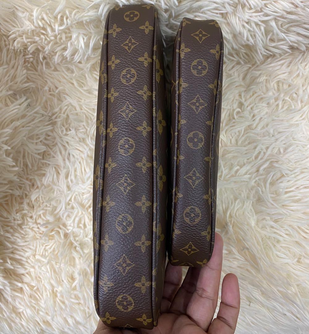 Lv 3 in 1 Multi Pochette Army green, Luxury, Bags & Wallets on Carousell