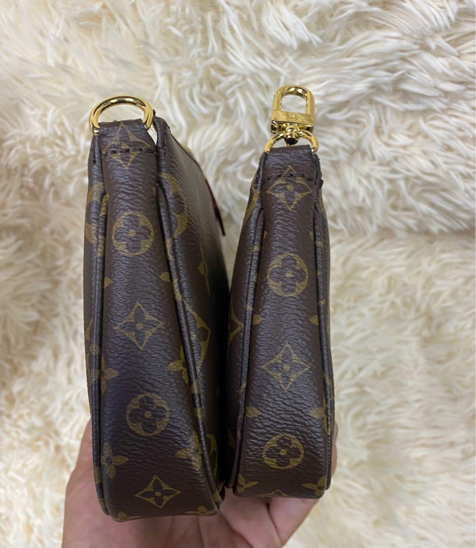 Lv 3 in 1 Multi Pochette Army green, Luxury, Bags & Wallets on Carousell