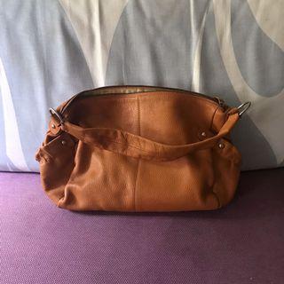 MANGO tan handbag