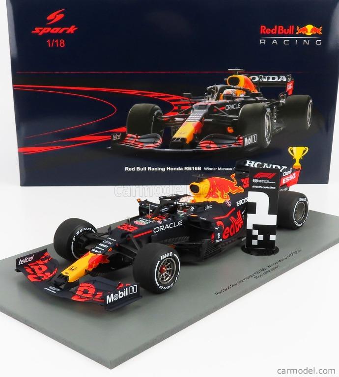 Max Verstappen 2021 Red Bull Racing RB16B 1:18 Monaco Winner Spark Model,  Hobbies  Toys, Memorabilia  Collectibles, Vintage Collectibles on  Carousell