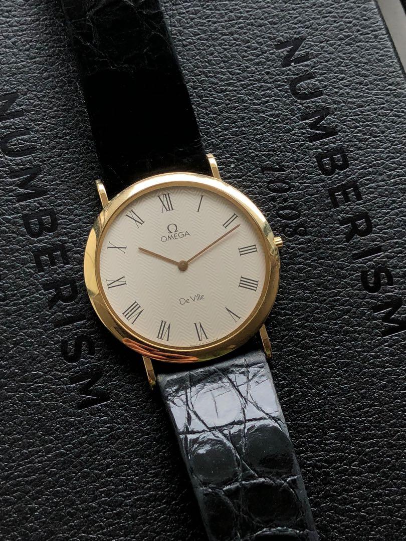 Serviced Men s Omega Quartz de Ville thin slim original