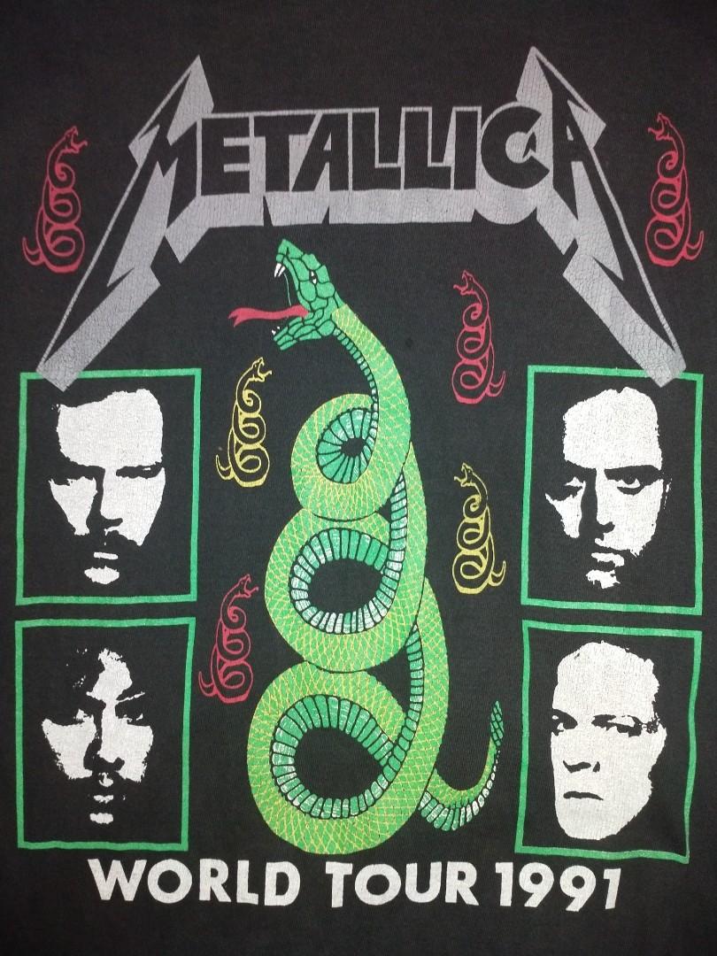 METALLICA World Tour 1991 (Off), Men's Fashion, Tops & Sets, Tshirts