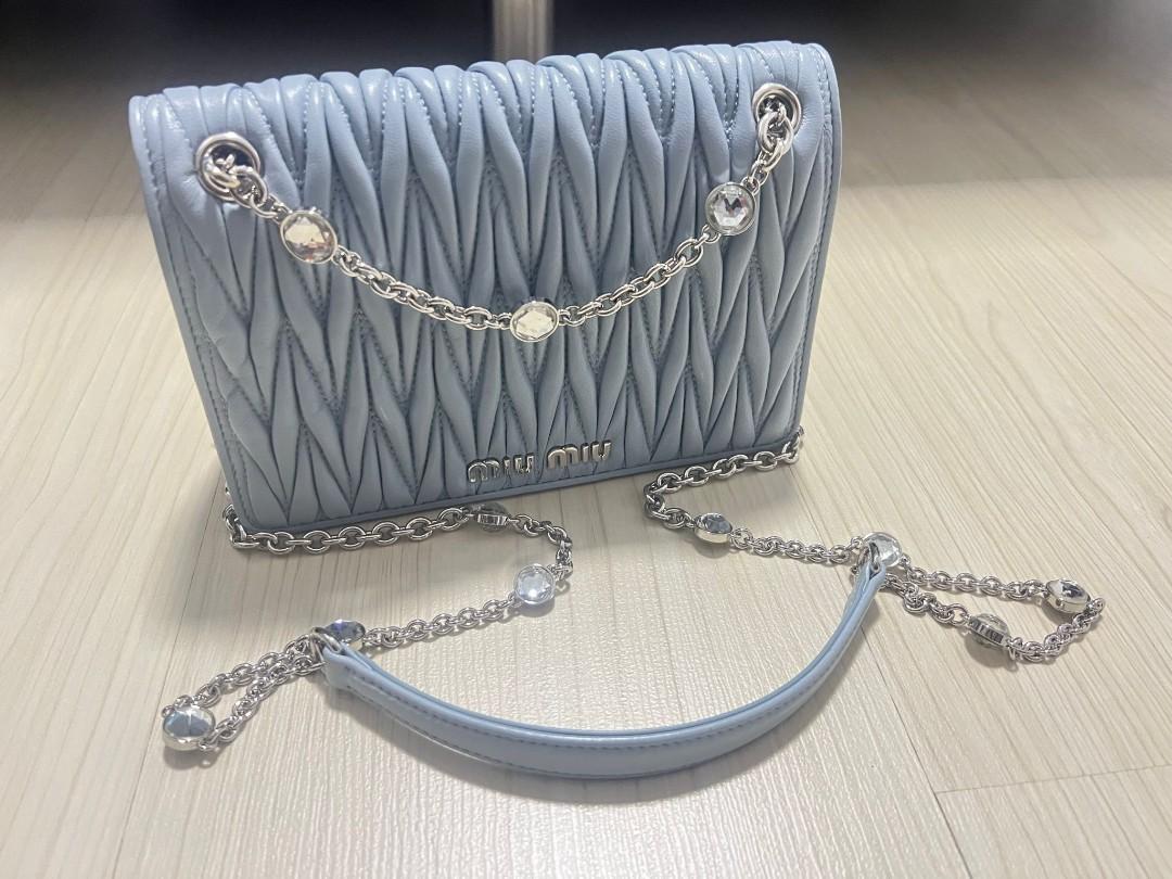 Miu miu matelassé leather mini 2025 bag