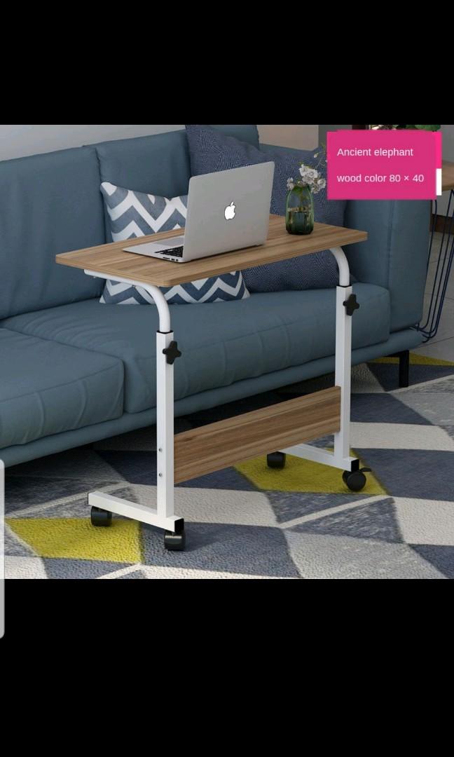 Mobile Bedside Table (small study table), Furniture & Home Living