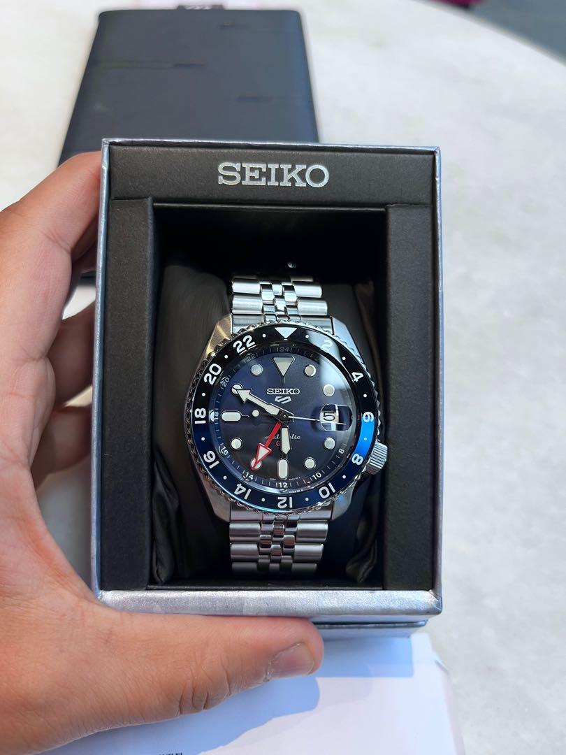 New Seiko 5 GMT SSK0031 - « Blueberry» (new, barley tried) , Men's Fashion,  Watches & Accessories, Watches on Carousell