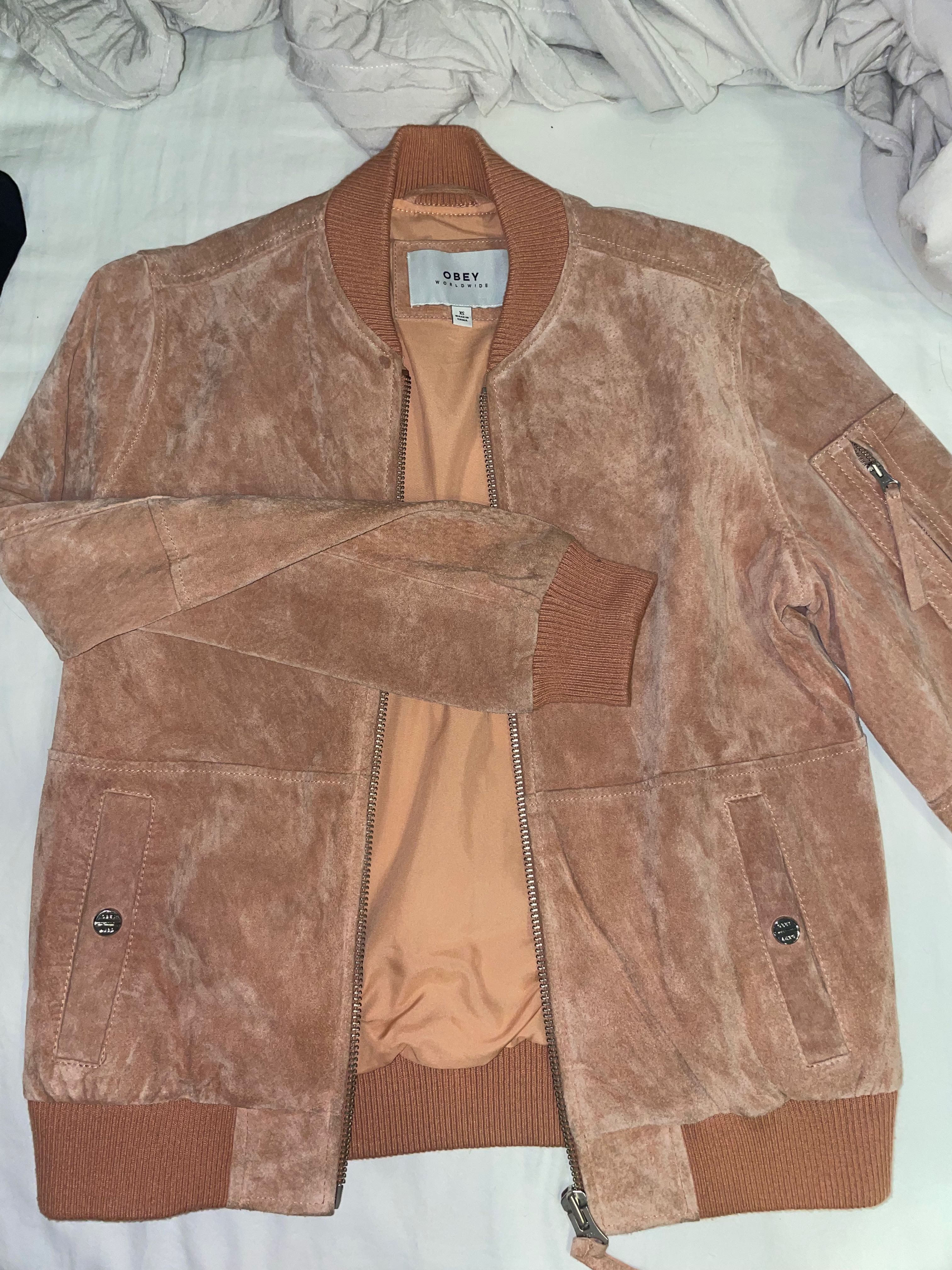 Obey suede jacket on sale