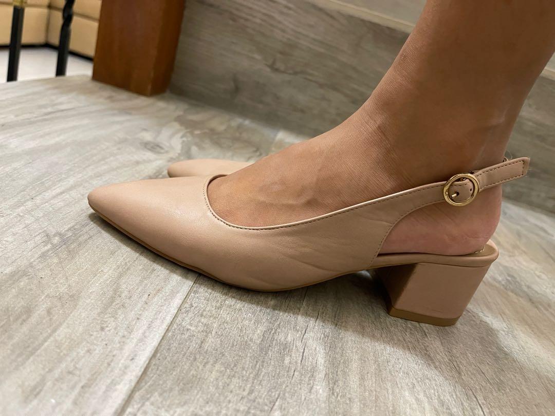 Old Rose Kitten Heels Women s Fashion Footwear Sandals on Carousell