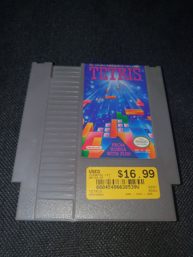 Original Tetris Cartridge for Nintendo Entertainment System, Video Gaming,  Video Games, Nintendo on Carousell