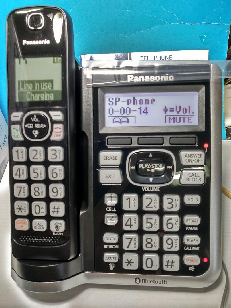 Panasonic Cordless 5 Handsets, Bluetooth KXTGF575S, Mobile Phones
