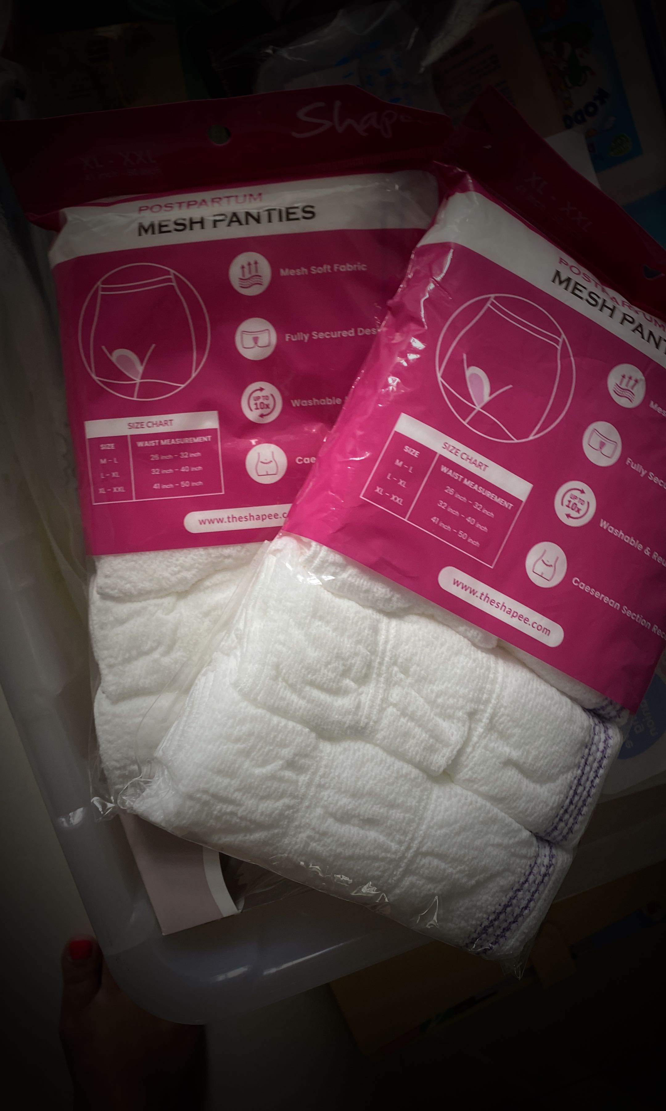 Postpartum mesh panties, Babies & Kids, Maternity Care on Carousell