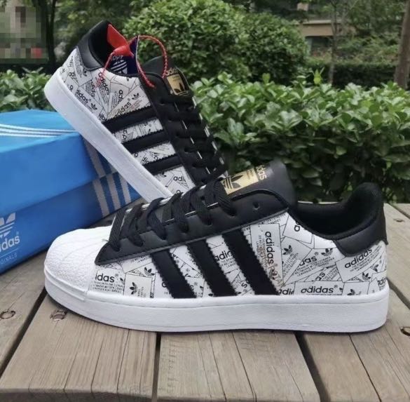 adidas superstar label collage