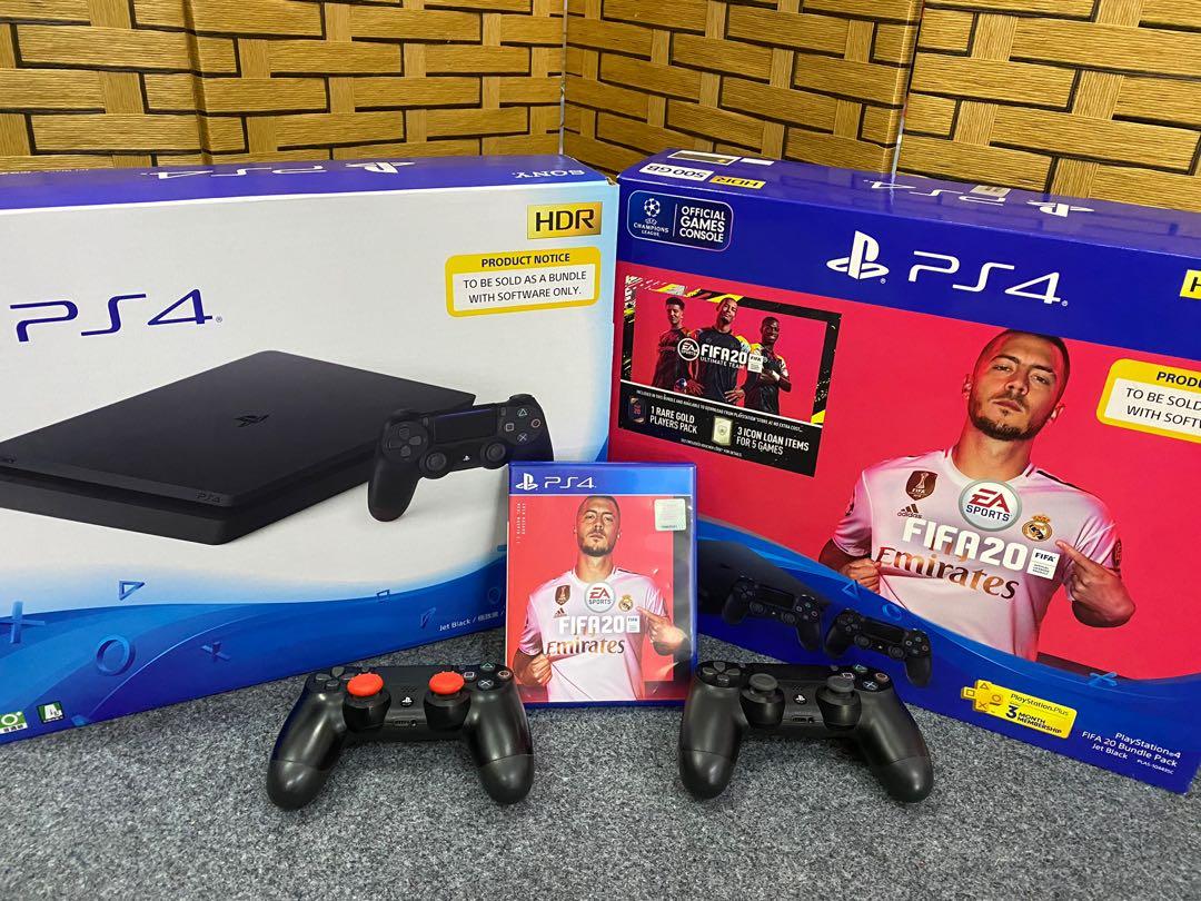 Ps4 pro with 2 controllers and fifa 20 outlet