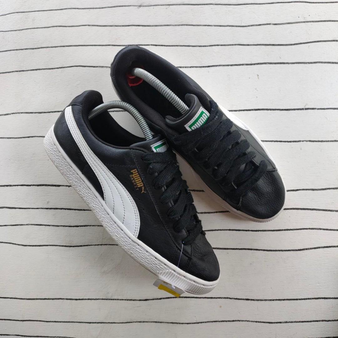 Puma basket black on sale