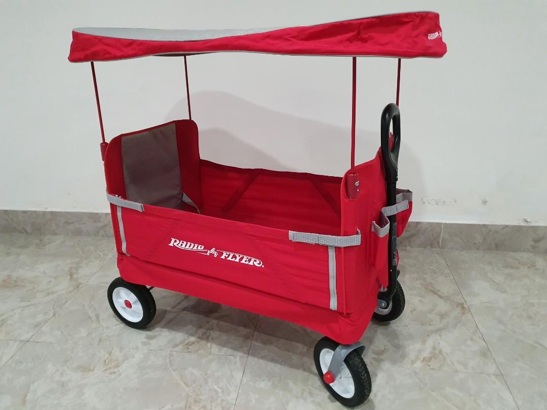 Radio Flyer All Terrain Wagon with Canopy, Bayi & Anak, Kereta, Kursi