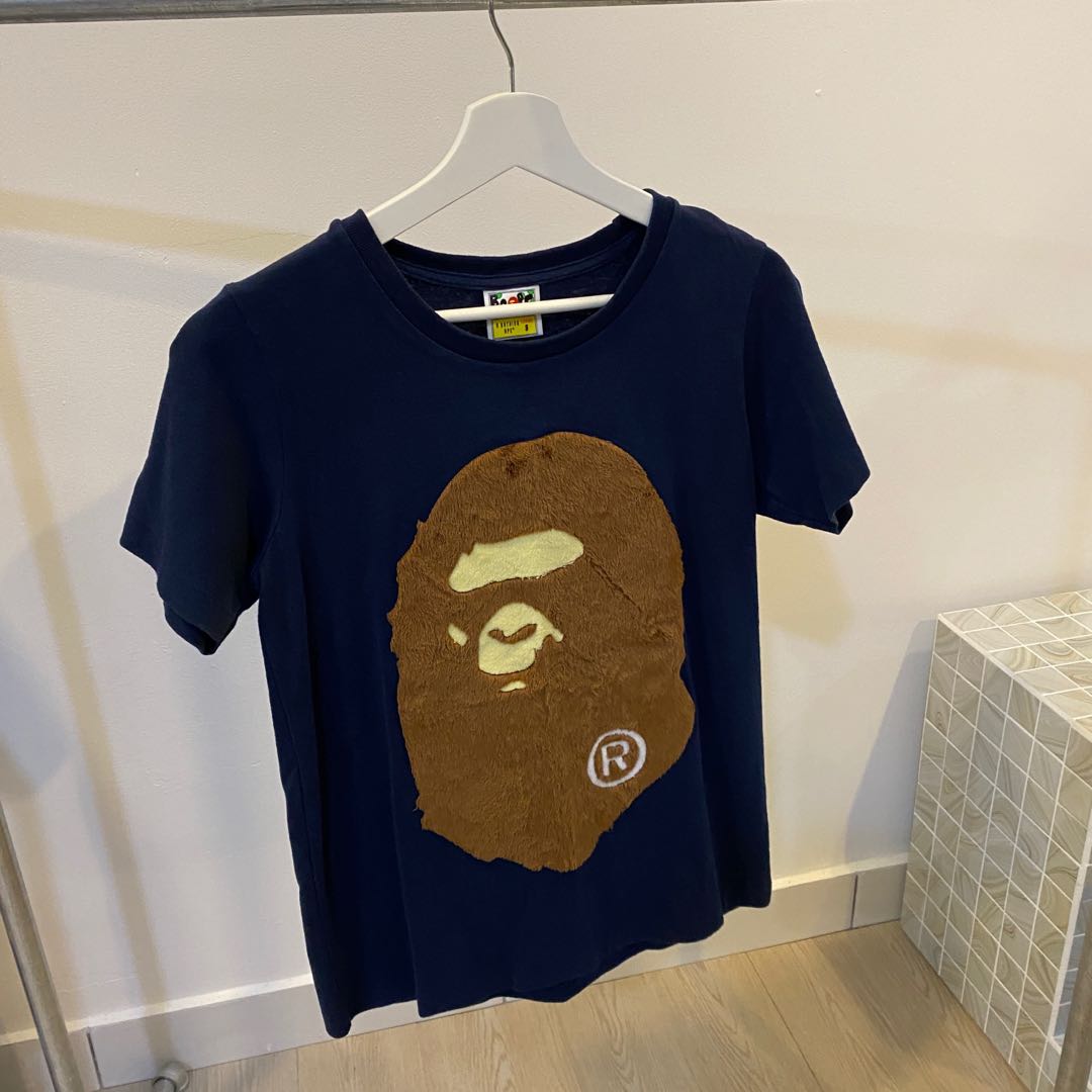 Navy bape shirt shop