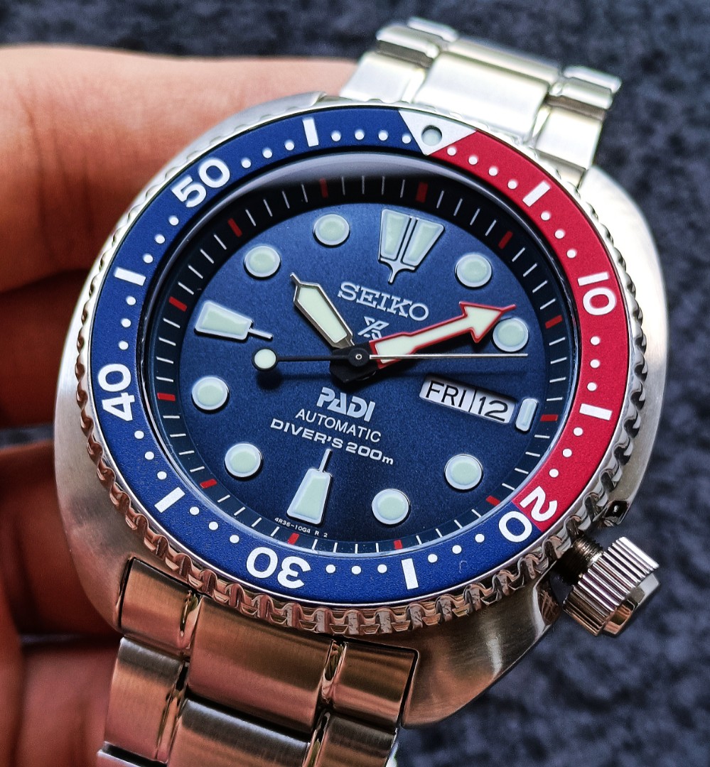 🔥Rare! Seiko Padi 🔵🔴 Pepsi Turtle Automatic Prospex Divers Watch  SRPA21K1 (Discontinued), Men's Fashion, Watches & Accessories, Watches on  Carousell