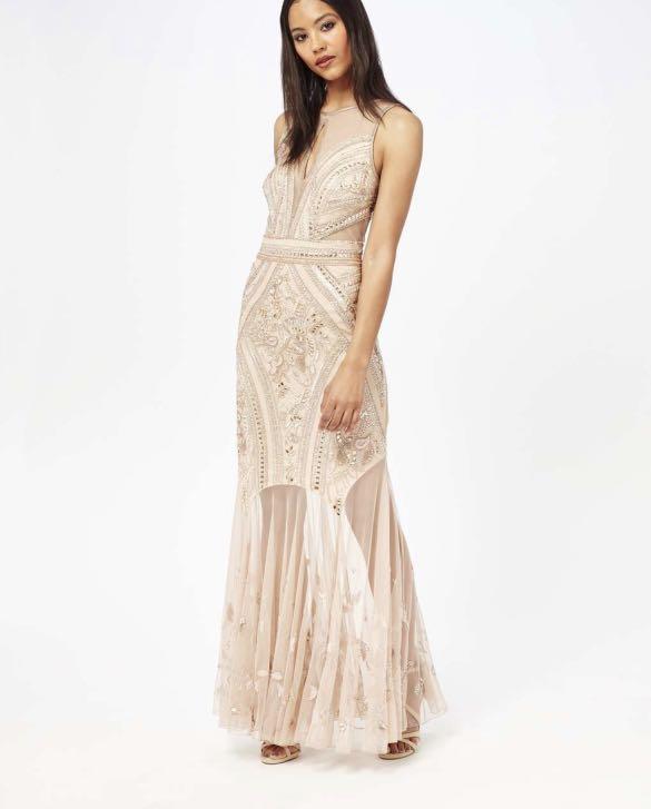 EVENING DRESS EMBELLISHED LONG DRESS RENT Women s Fashion