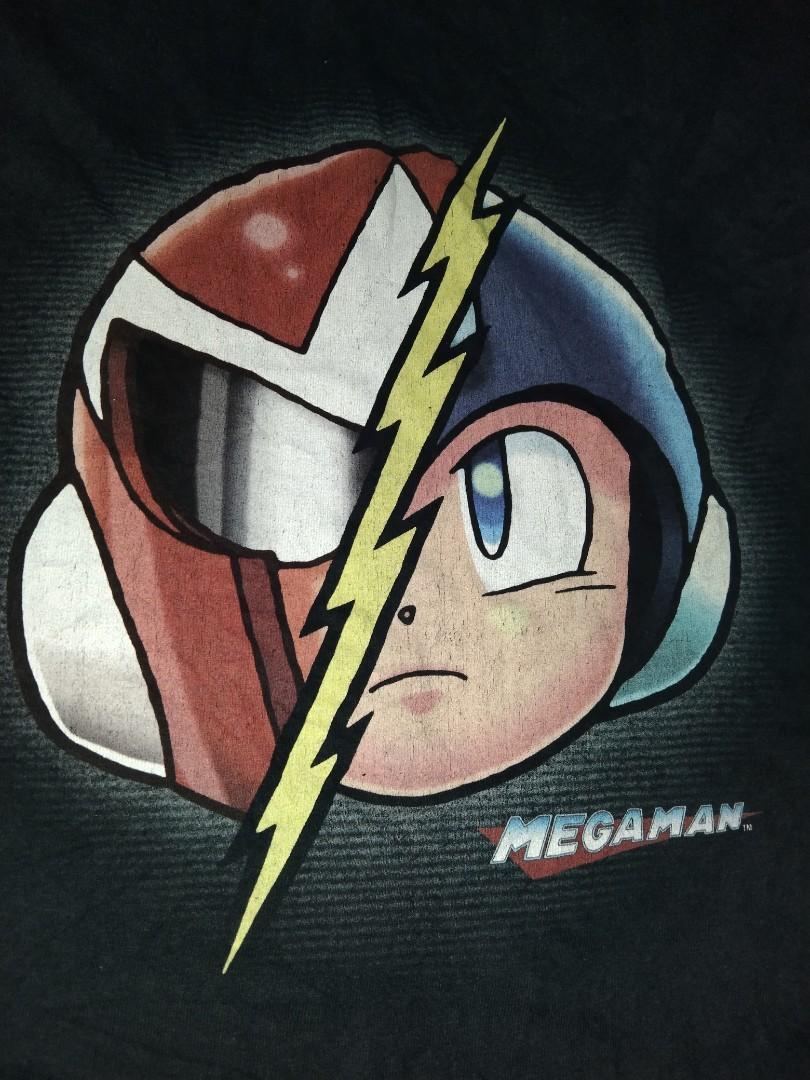 T-shirt Mega Man Gildan - Gris, Taille S - Collector Capcom - Rétro Années 90