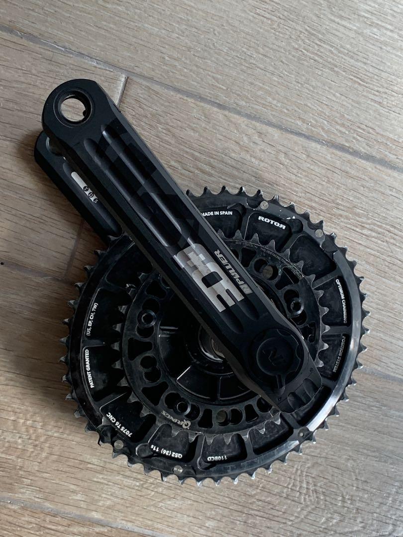 ROTOR POWER METER INPOWER 3D+ MAS BCD。（170mm), 運動產品, 單車及