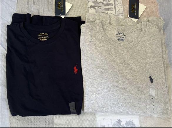 Ralph Lauren crewneck tee(細logo), 男裝, 上身及套裝, T-shirt、恤衫、有領衫- Carousell