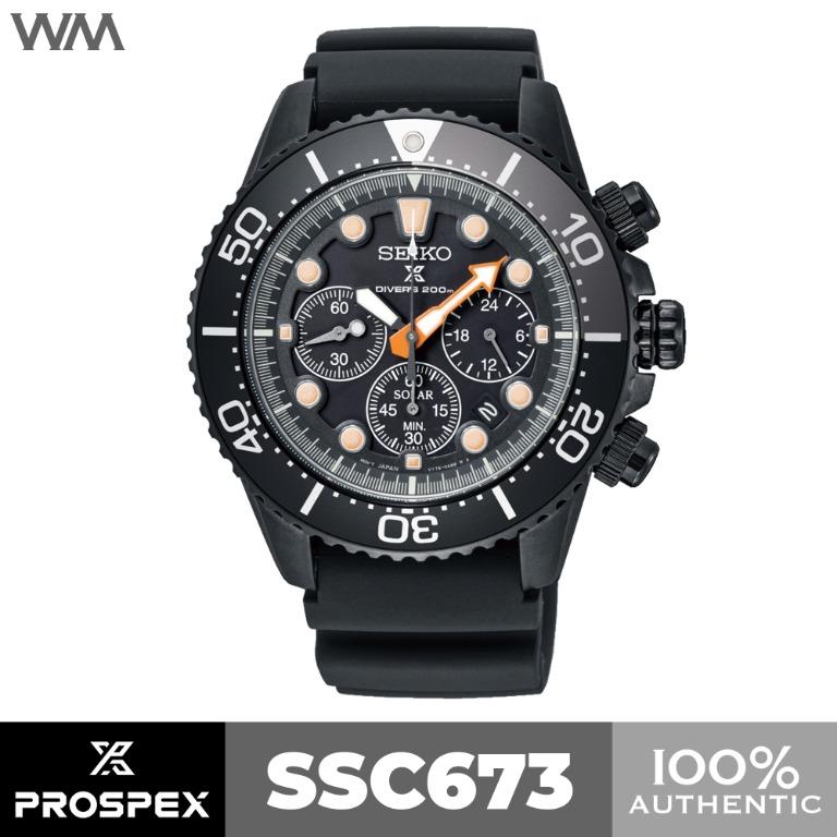 Seiko Prospex Limited Edition Black Series Solar Chronograph Watch SSC673 SSC673P1 Men s Fashion Watches Accessories Watches on Carousell