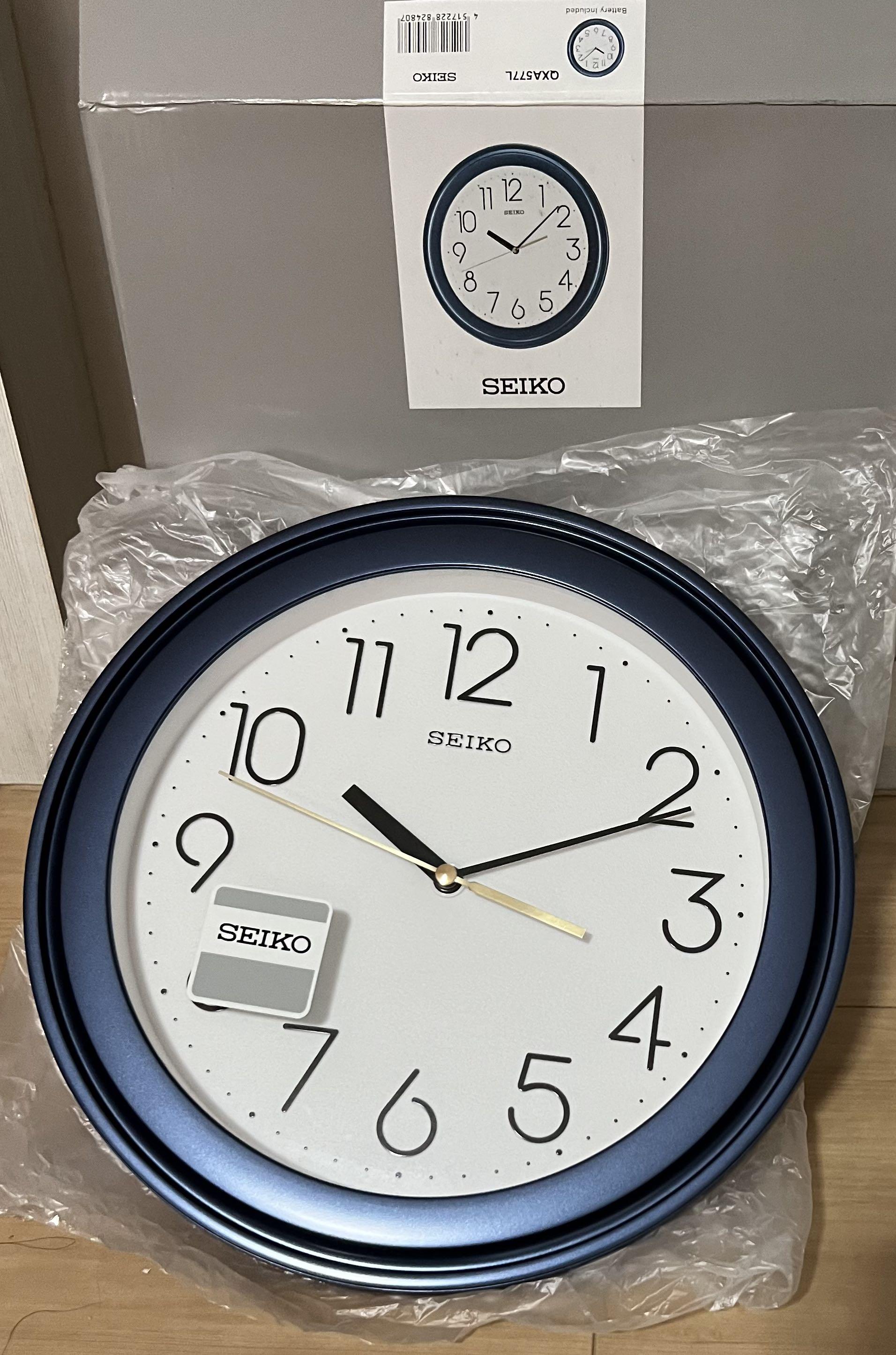 Seiko Wall Clock QXA577L, Furniture & Home Living, Home Decor, Clocks