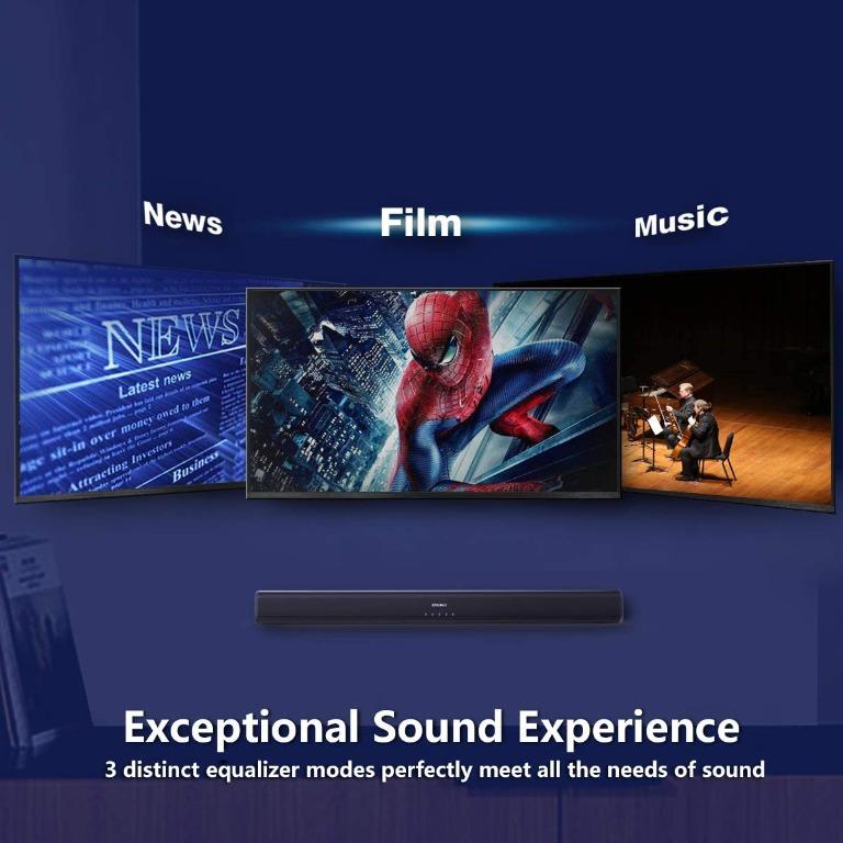 Sound Bars for TV, SAKOBS TV Soundbar Wired and Wireless Bluetooth3