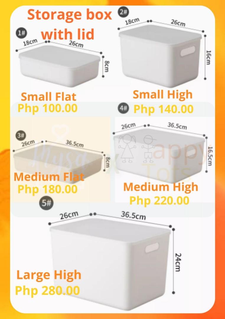 Stackable storage box with lid (Category: Bathroom & Kitchen Fixtures) located in Manila. Submitted by 15.chelsy (Listing ID 1164883789, Image 1). Description: High Quality Stackable Clothing Organizer Box Cosmetics Finishing Plastic Storage Box With Lid 💛 Make Your Life Much Easier ---- You can use these storage box for various things throughout your home to organize and make your life easier. 💛 Clear and Sturdy ---- Made of premium BPA free d