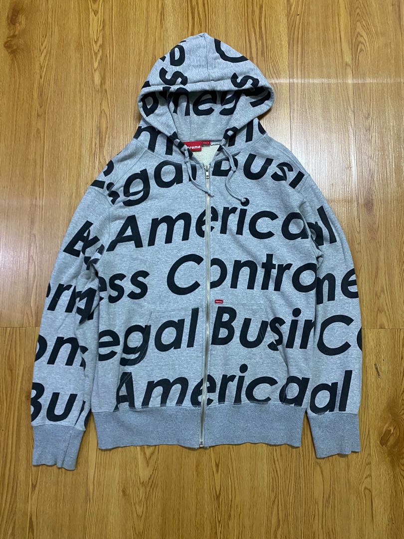 Supreme illegal business hooded sweatshirt discount