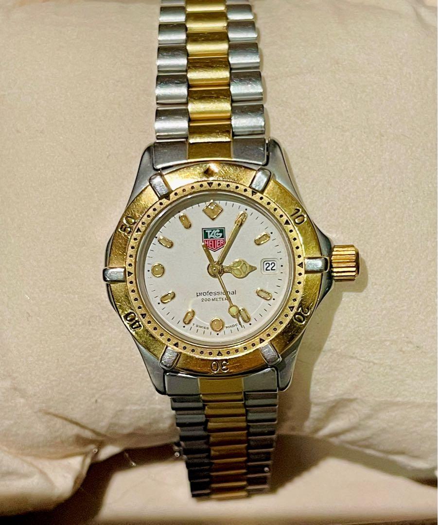 Tag heuer gold and silver watch discount