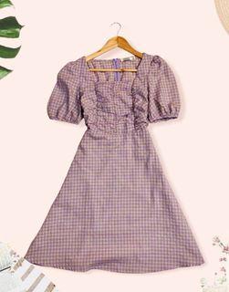 Trendy puff sleeve dress