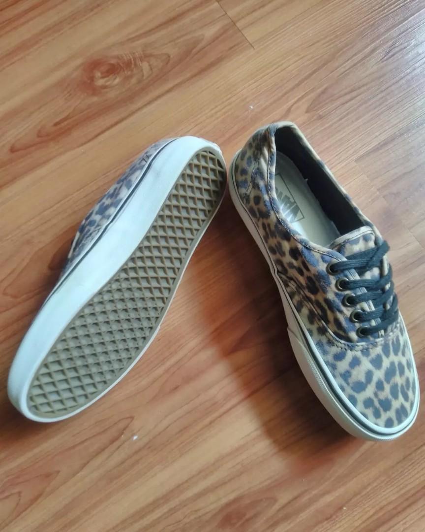 leopard print van shoes