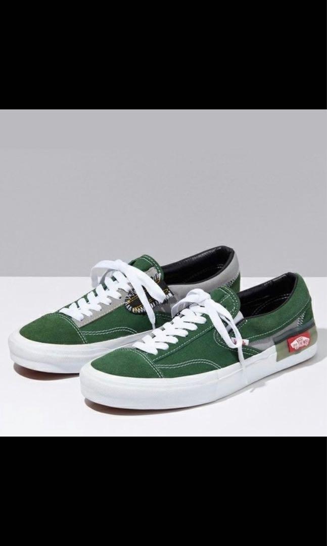 Vans green slip ons - US7 mens, Men's Fashion, Footwear, Sneakers on  Carousell