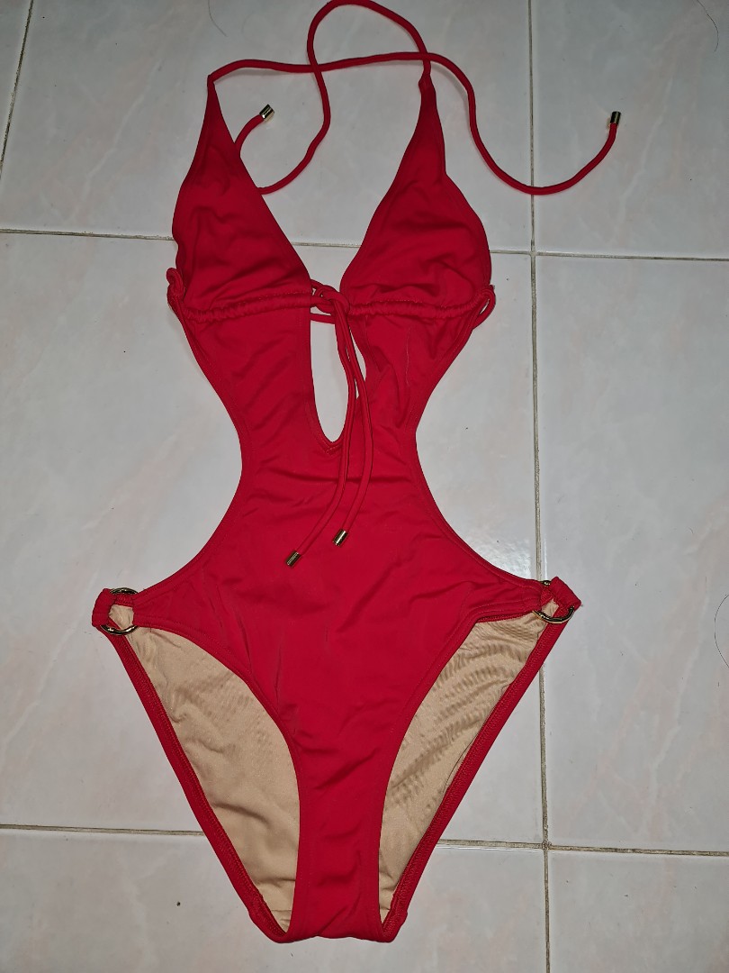 Victoria secret red swimsuit top